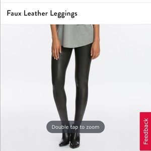NWT Spanx Faux Leather Leggings Size S